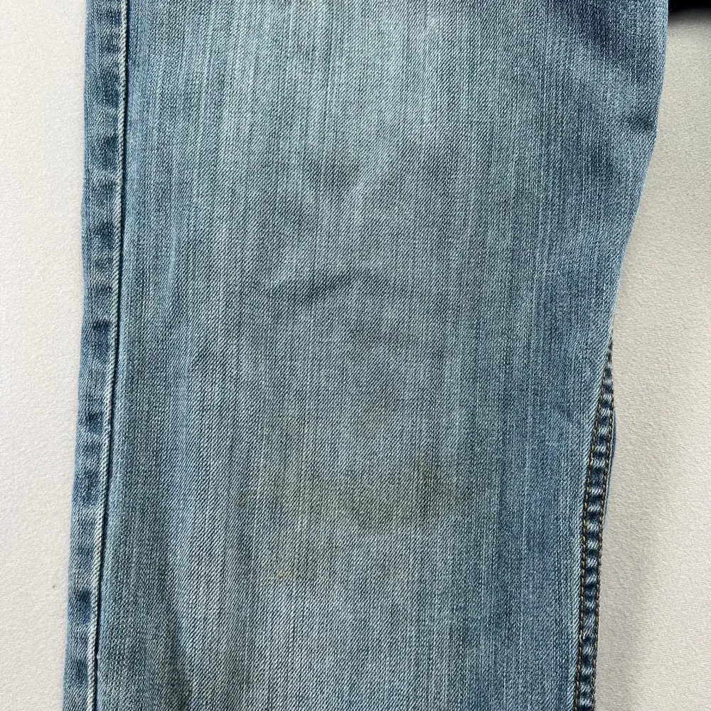 Levis Relaxed Straight Jeans Mens 34x30 Blue Denim Cotton Mid Rise Medium Wash
